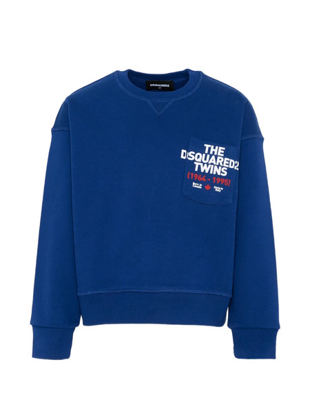  Dsquared2 Kids Sudadera Con Cuello Redondo - Azul 