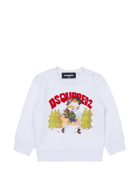  Dsquared2 Kids Sudadera Con Estampado Gráfico - Blanco 
