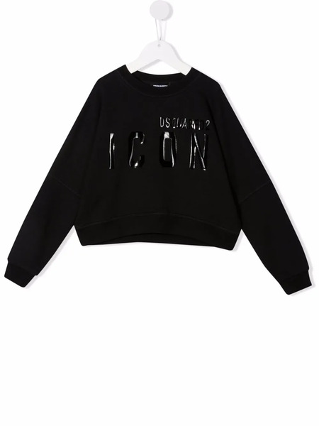  Dsquared2 Kids Sudadera Con Estampado Icon - Negro 