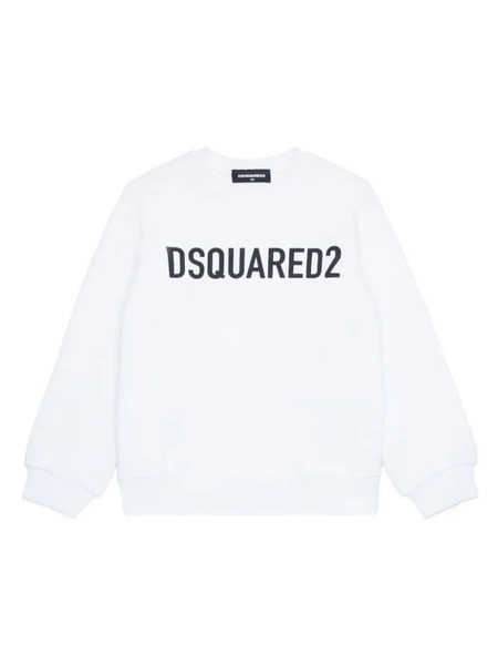  Dsquared2 Kids Sudadera Con Logo Estampado - Blanco 