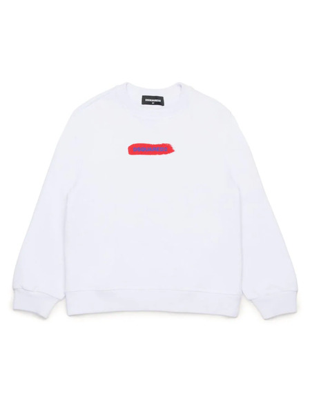  Dsquared2 Kids Sudadera Con Logo Estampado - Blanco 