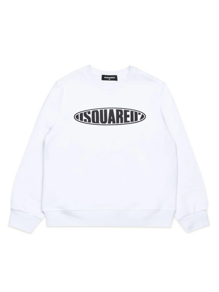  Dsquared2 Kids Sudadera Con Logo Estampado - Blanco 