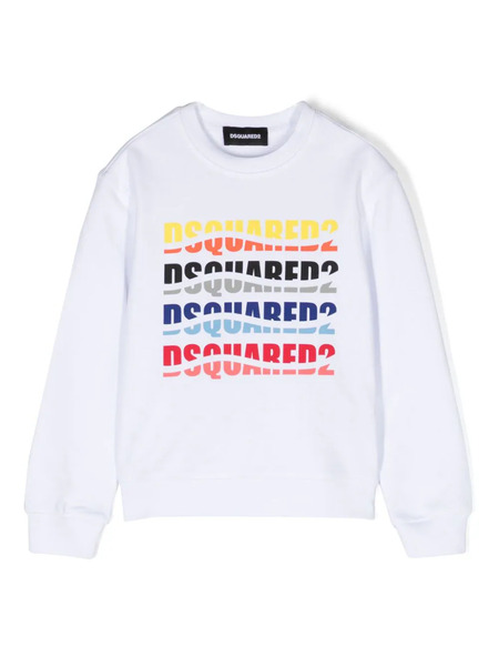  Dsquared2 Kids Sudadera Con Logo Estampado - Blanco 