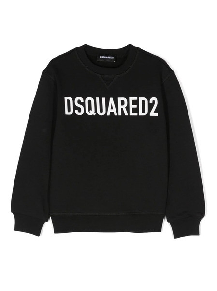  Dsquared2 Kids Sudadera Con Logo Estampado - Negro 