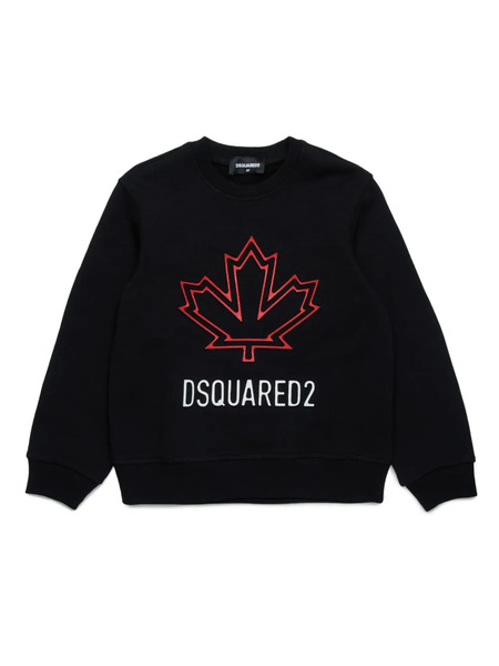  Dsquared2 Kids Sudadera Con Logo Estampado - Negro 
