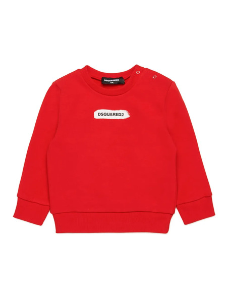  Dsquared2 Kids Sudadera Con Logo Estampado - Rojo 