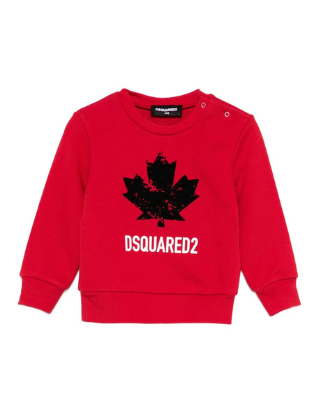  Dsquared2 Kids Sudadera Con Logo Estampado - Rojo 