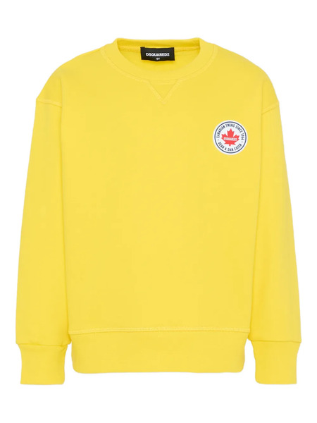  Dsquared2 Kids Sudadera Con Parche Del Logo - Amarillo 