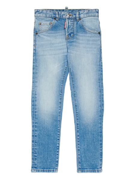  Dsquared2 Kids Vaqueros Con Cinco Bolsillos - Azul 