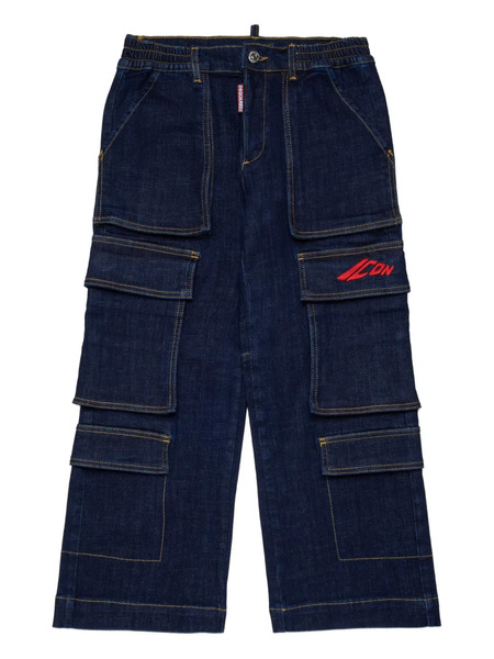  Dsquared2 Kids Vaqueros Icon - Azul 
