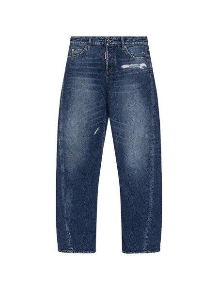  Dsquared2 Pantalones Con Efecto Envejecido - Azul 