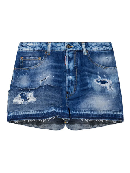  Dsquared2 Pantalones Cortos De Algodón - Azul 
