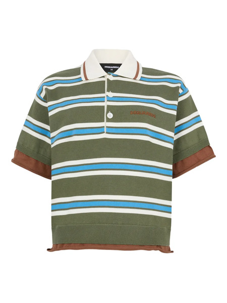  Dsquared2 Polo A Rayas - Verde 