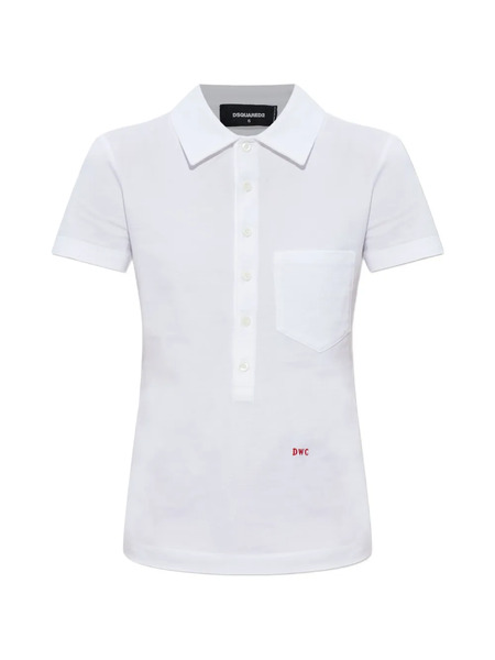  Dsquared2 Polo Con Bolsillo - Blanco 