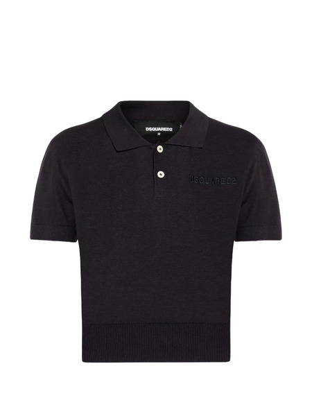  Dsquared2 Polo Con Botones - Negro 