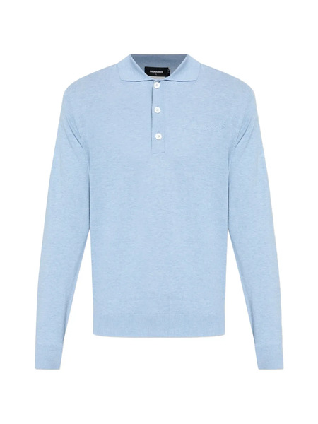  Dsquared2 Polo De Manga Larga - Azul 
