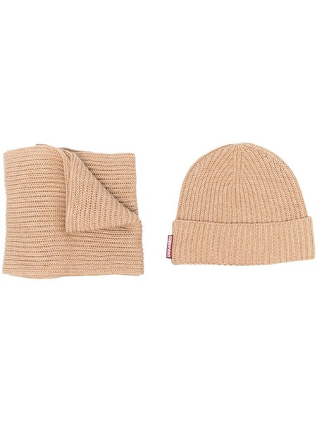  Dsquared2 Set De Gorro Y Bufanda De Punto - Neutro 