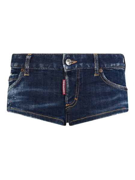  Dsquared2 Shorts Con Trabillas - Azul 