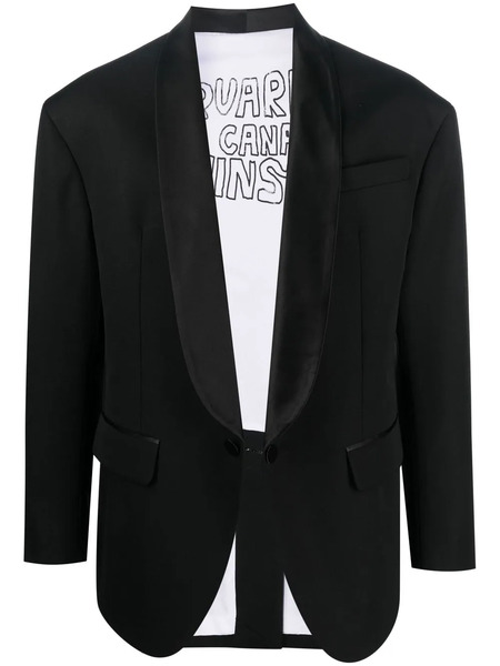  Dsquared2 Single-breasted Tuxedo Jacket - Negro 