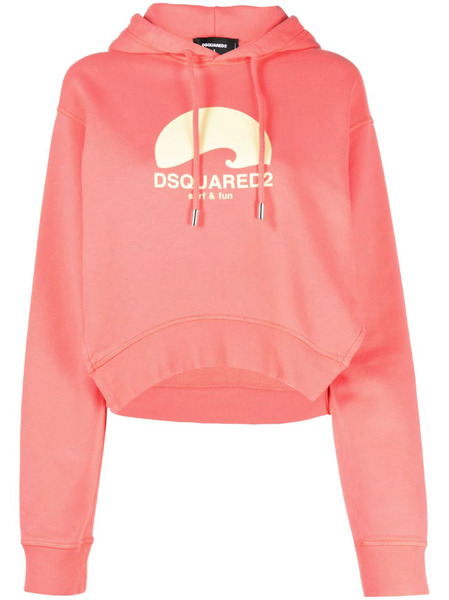  Dsquared2 Sudadera Con Capucha Y Logo - Rosa 