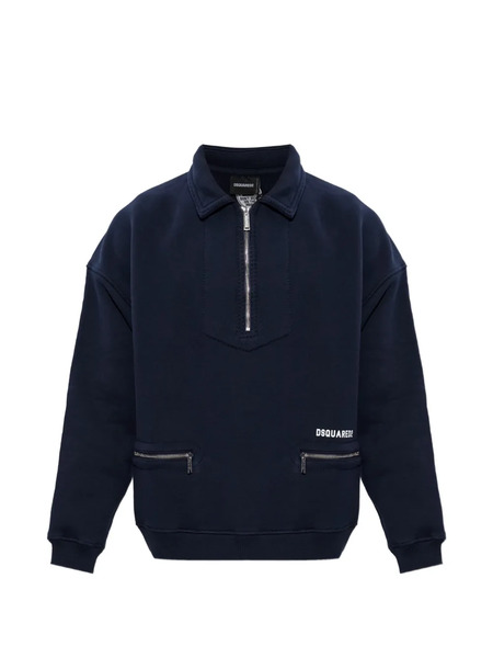  Dsquared2 Sudadera Con Cuello De Polo - Azul 