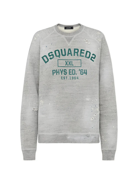  Dsquared2 Sudadera Con Efecto Envejecido - Gris 