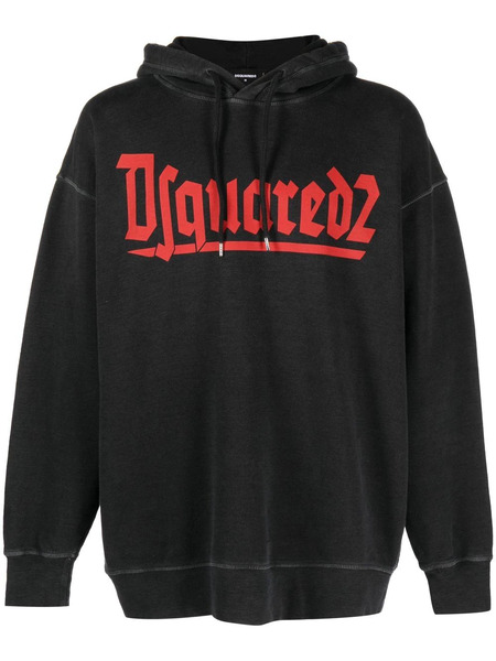  Dsquared2 Sudadera Con Logo Estampado - Gris 