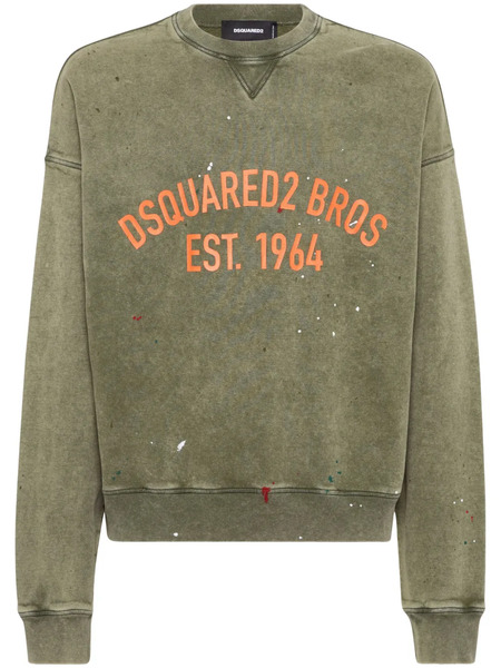  Dsquared2 Sudadera Con Logo Estampado - Verde 