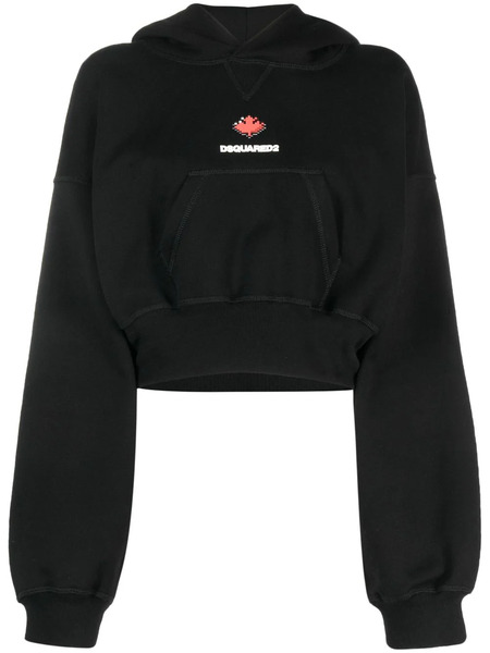 Dsquared2 Sudadera Corta Con Capucha - Negro 