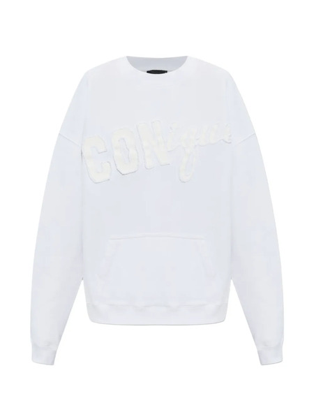  Dsquared2 Sudadera Holgada Con Apliques - Blanco 