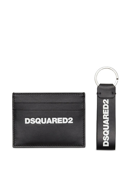  Dsquared2 Tarjetero Con Logo Estampado - Negro 