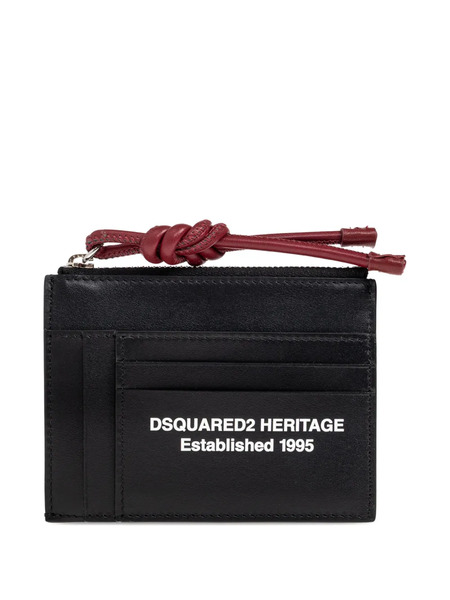  Dsquared2 Tarjetero Con Nudo - Negro 