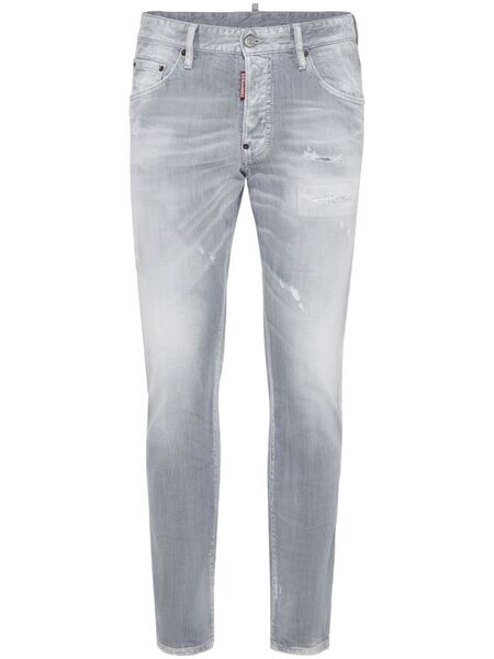  Dsquared2 Vaqueros Ajustados Con Efecto Lavado - Gris 