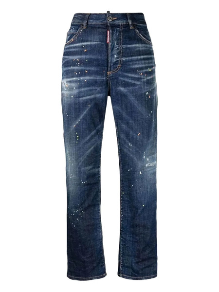  Dsquared2 Vaqueros Ajustados Dan - Azul 