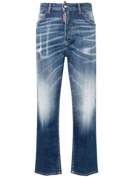  Dsquared2 Vaqueros Capri Boston De Talle Alto - Azul 