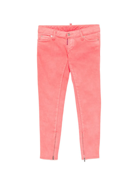 Dsquared2 Vaqueros Con Bajos Con Cremallera - Rosa 
