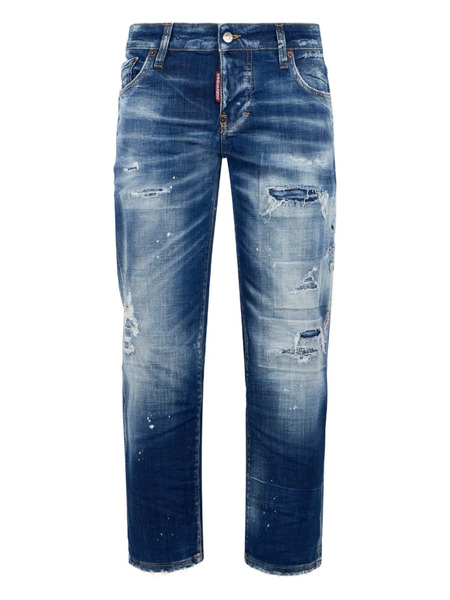  Dsquared2 Vaqueros Con Efecto Envejecido - Azul 