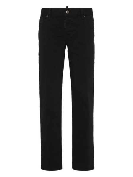 Dsquared2 Vaqueros Con Etiqueta Del Logo - Negro 