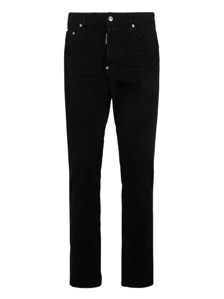  Dsquared2 Vaqueros Con Parche Del Logo - Negro 