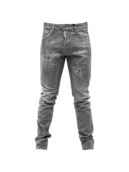  Dsquared2 Vaqueros Cool Guy Con Apliques - Gris 