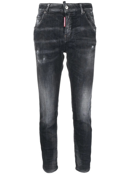  Dsquared2 Vaqueros Coorl Girl Con Efecto Envejecido - Gris 