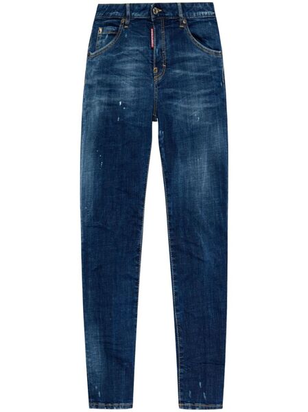  Dsquared2 Vaqueros Estilo Capri - Azul 