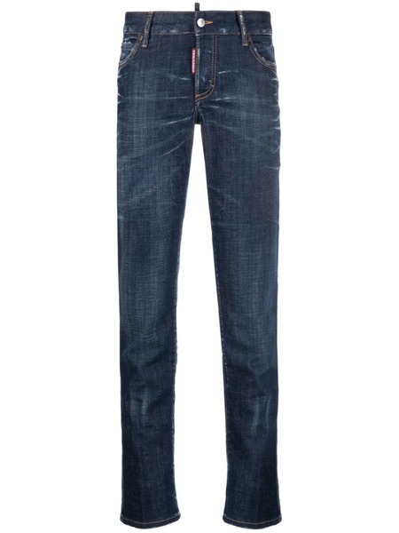  Dsquared2 Vaqueros Skinny De Talle Bajo - Azul 