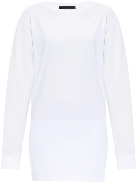  Dsquared2 Vestido Con Texto Estampado - Blanco 