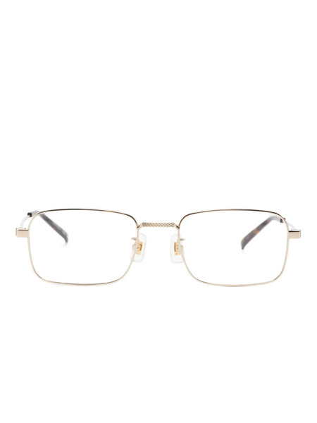  Dunhill Gafas Con Montura Rectangular - Dorado 