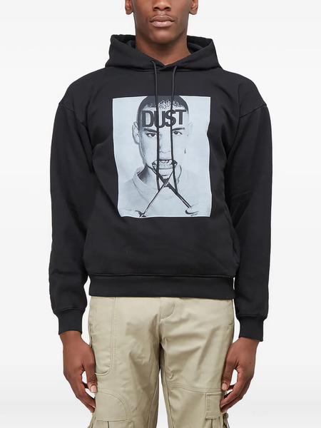  Dust Sudadera Estampada Con Capucha - Negro 