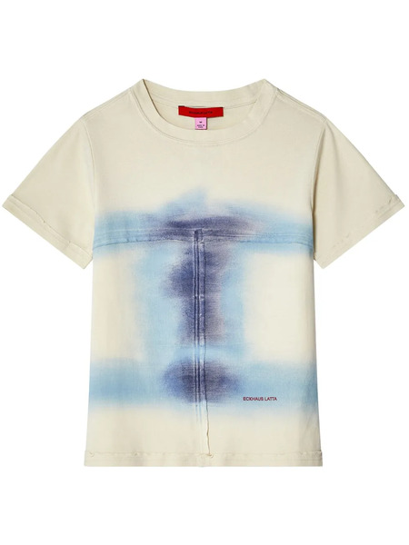  Eckhaus Latta Camiseta Lapped - Blanco 