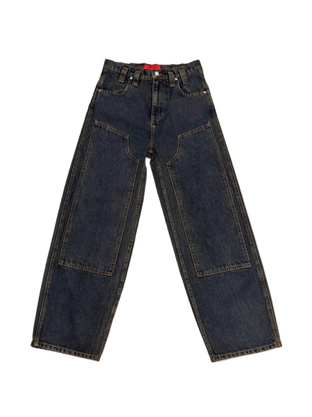  Eckhaus Latta Vaqueros Con Costuras En Contraste - Azul 