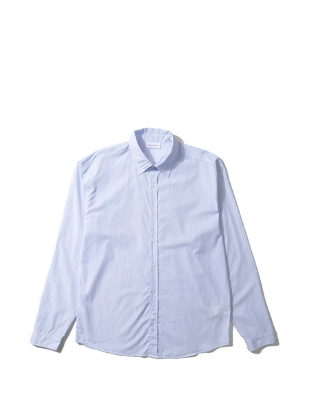  Edmmond Studios Vertical-stripe Long-sleeve Shirt - Azul 