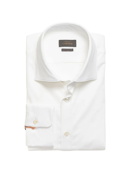  Edward Copper Camisa Slim Tyler - Blanco 
